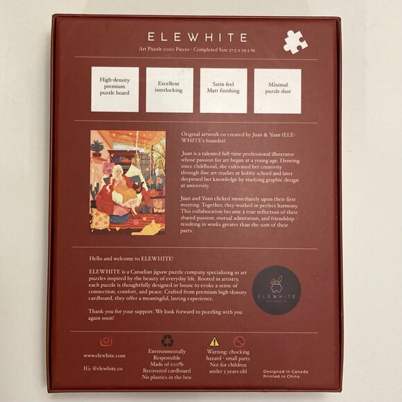 Elewhite 'Bohemian Nest' - 1000 Piece Puzzle - Picture 2 of 2